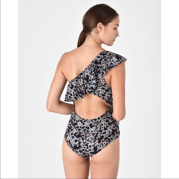 BNWT Isabel Marant Ruffle one shoulder one piece - Picture 6 of 10